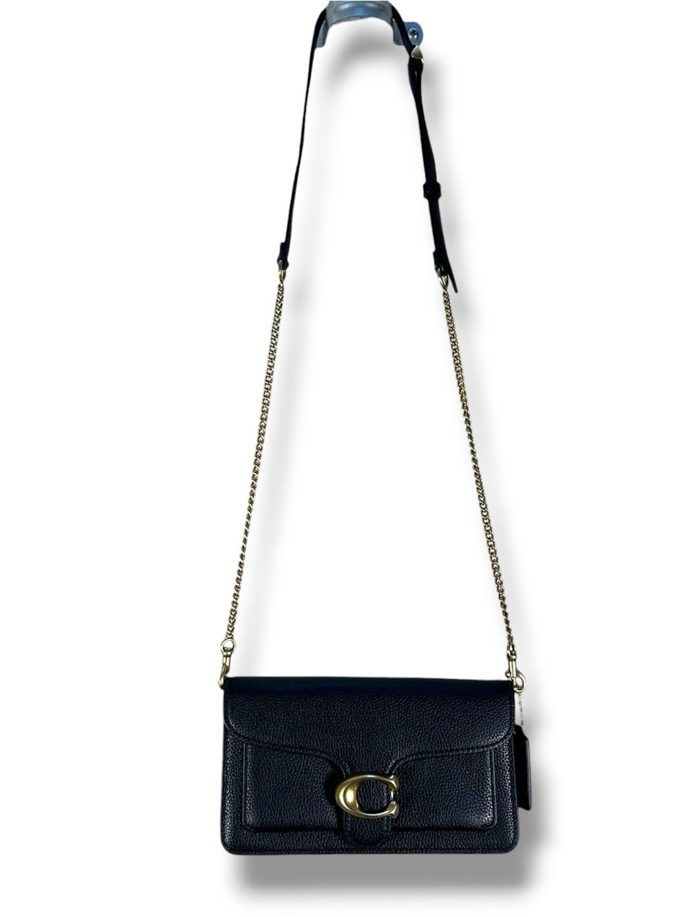 Coach Tabby Mini Chain Crossbody Bag 19 Black Leather